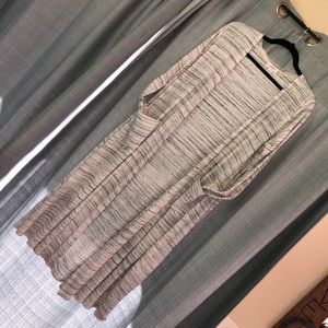 LuLaRoe Sarah Large heather gray/white
